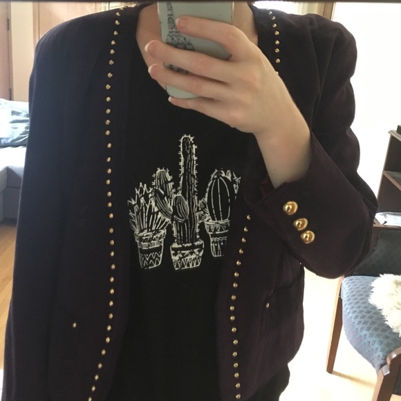 Lanna Purple Suede Blazer - Picture 6 of 8